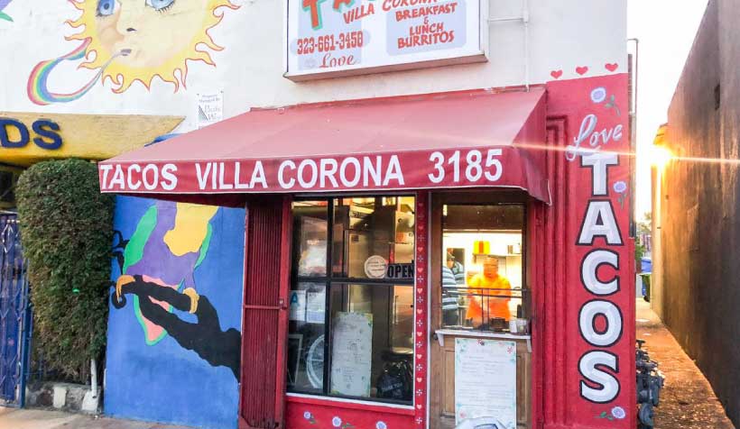 Taco stand in Los Angeles