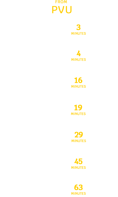 Provo Distance Chart