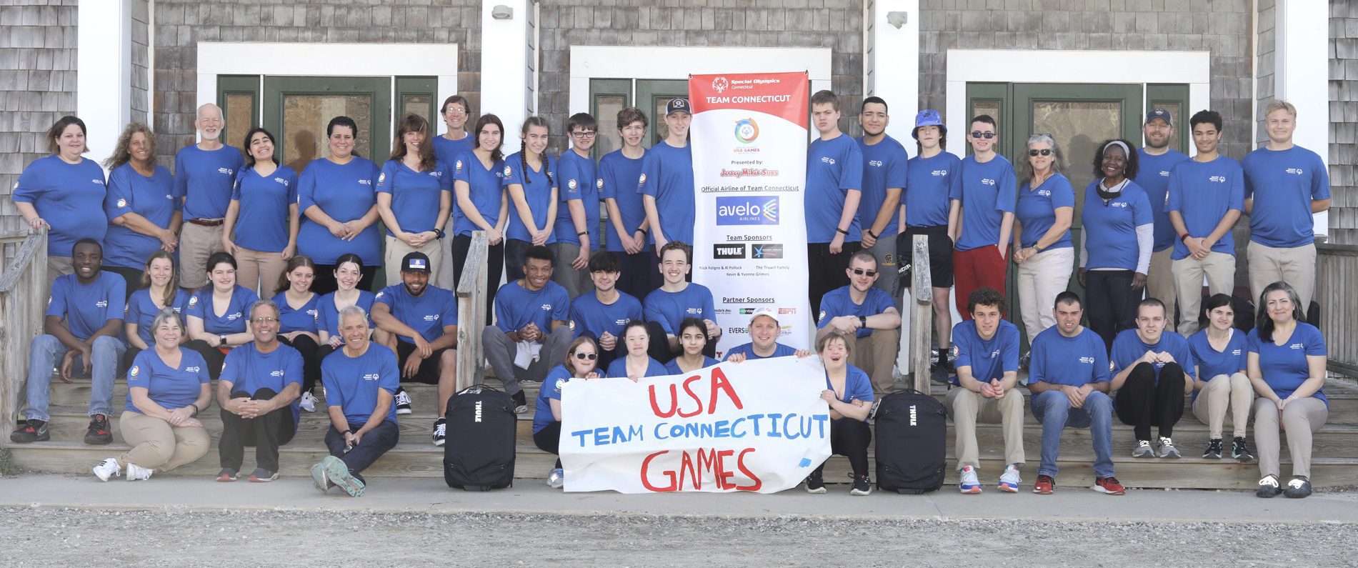 Members of Team Connecticut for the Special Olympics USA Games