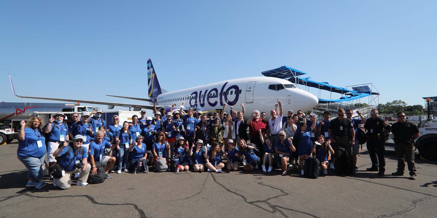 Avelo Airlines and Team Connecticut Depart