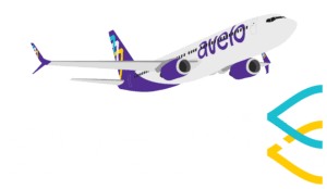 Avelo Airplane Logo Dark Theme