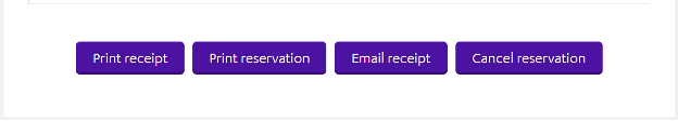 Cancel reservation