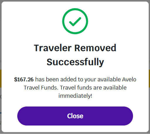 Remove traveler