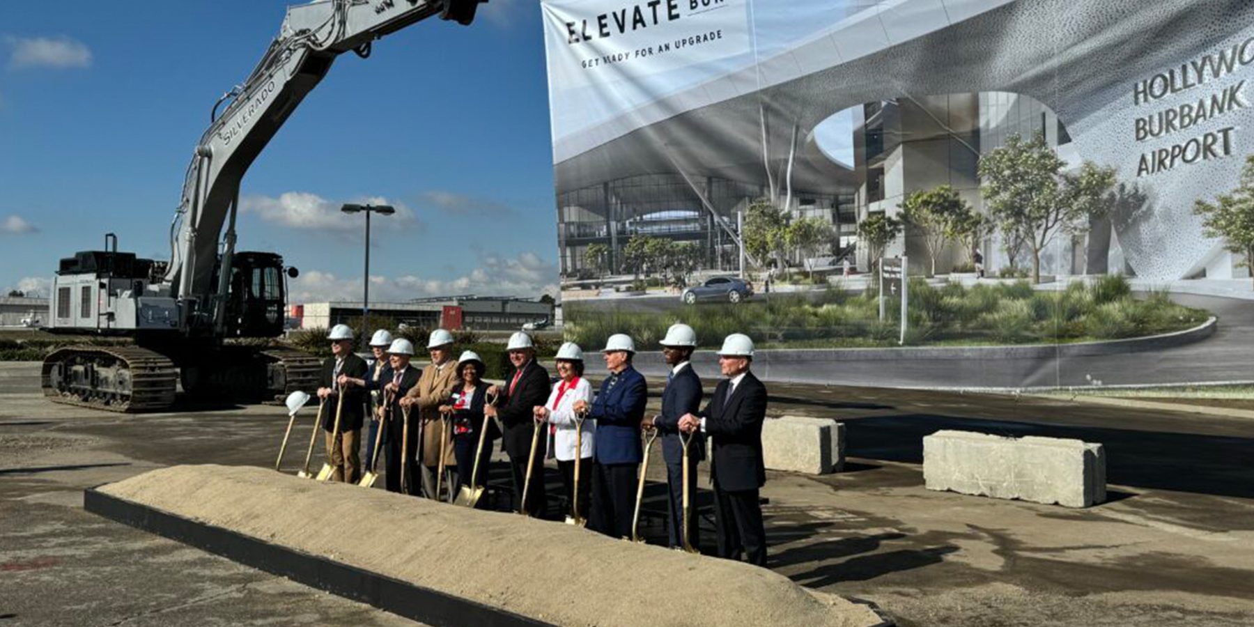 Avelo Burbank terminal groundbreaking