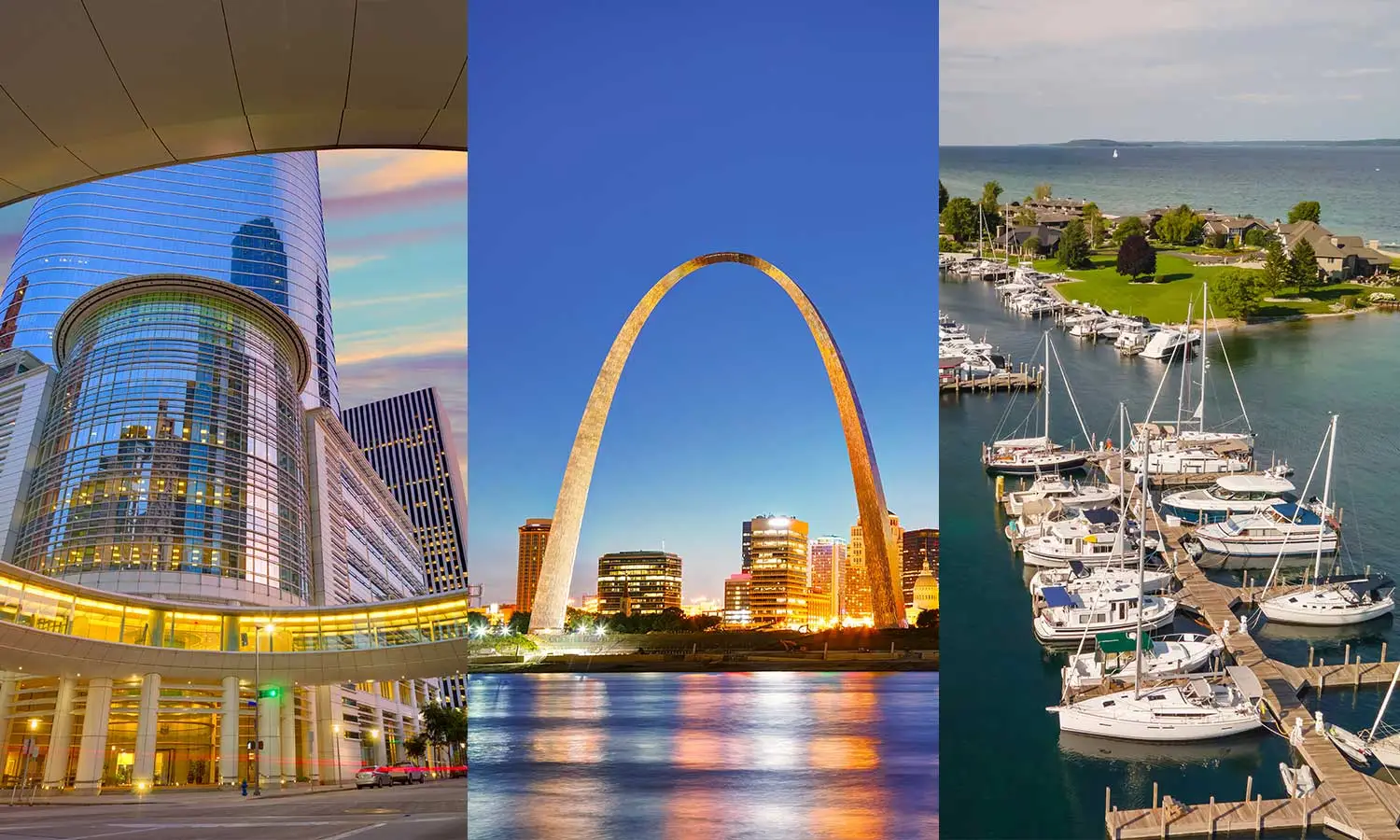 Houston, St. Louis, and Traverse City backgrounds