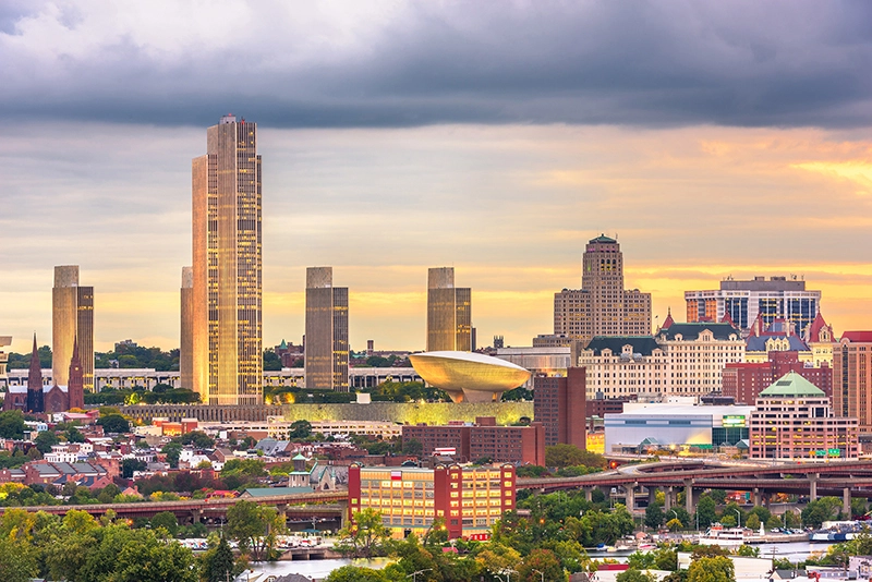 background of Albany, NY (ALB)