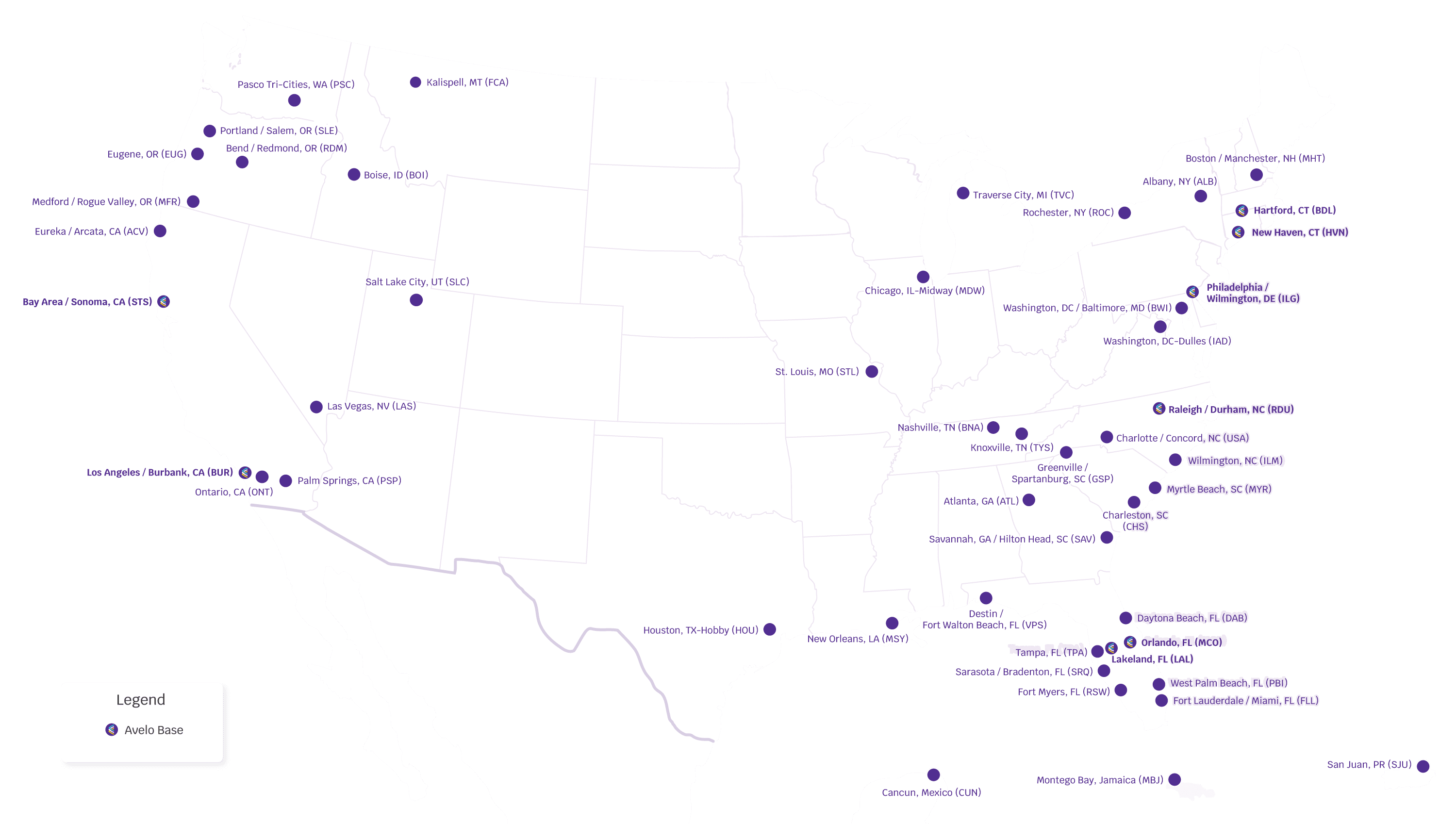 Avelo Airlines Destinations | Explore Your Next Adventure