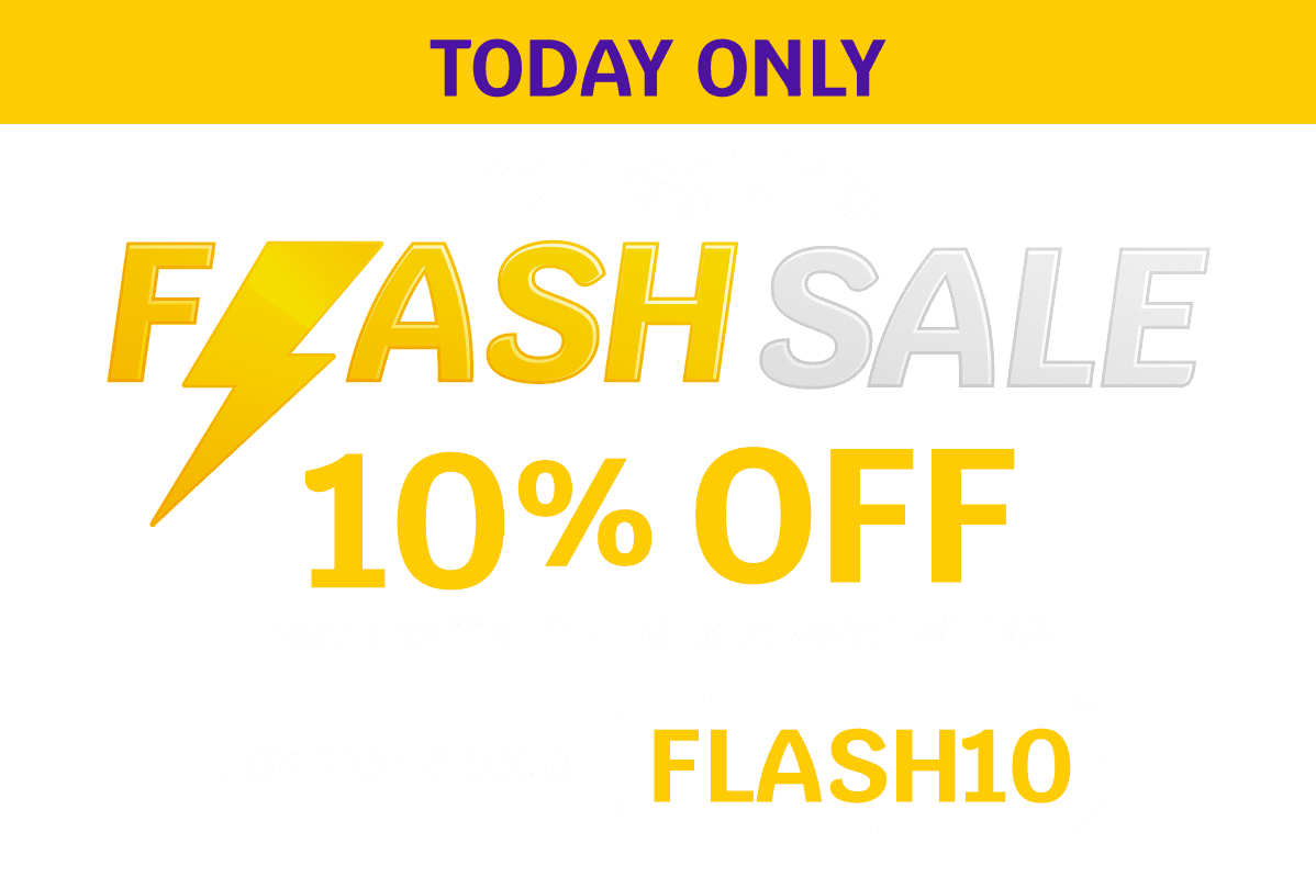 TODAY ONLY | Thanksgiving FLASH SALE - 10% OFF base fares** on ALL flights between 11/21-12/2 | Use promo code FLASH10