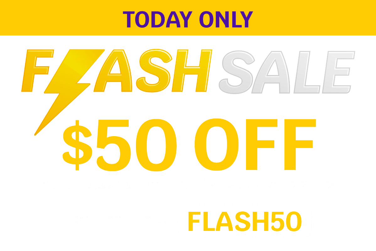 Today Only | Flash Sale | $50 OFF round trip base fares** on ALL Flights between 12/24-4/21 | Use promo code FLASH50
