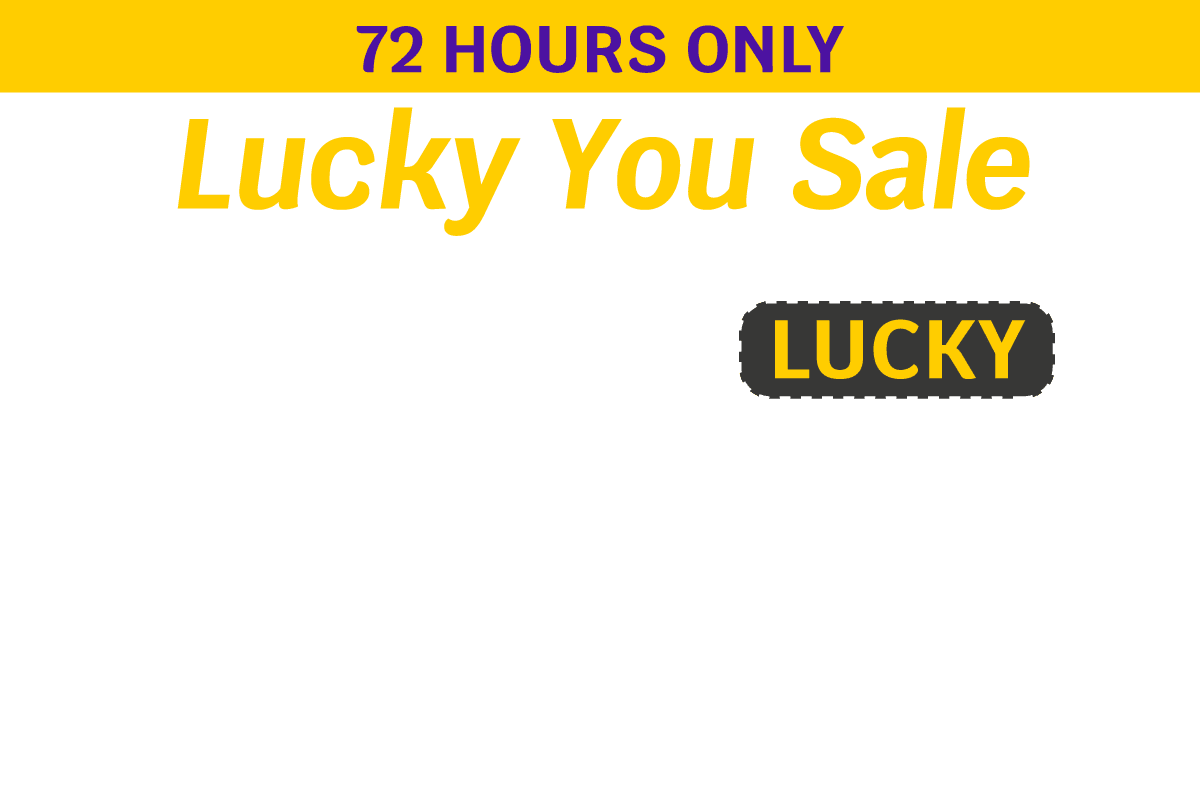 72 HOURS ONLY - Lucky You Sale | 35% OFF round trip base fares** on select flights between 4/21-6/15 with promo code LUCKY