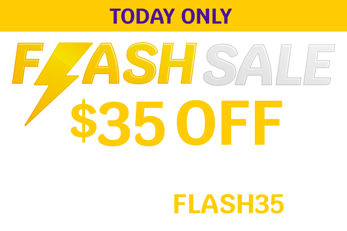 TODAY ONLY - FLASH SALE - $35 OFF round trip base fares** on select flights between 6/26-8/4 - Use promo code FLASH35
