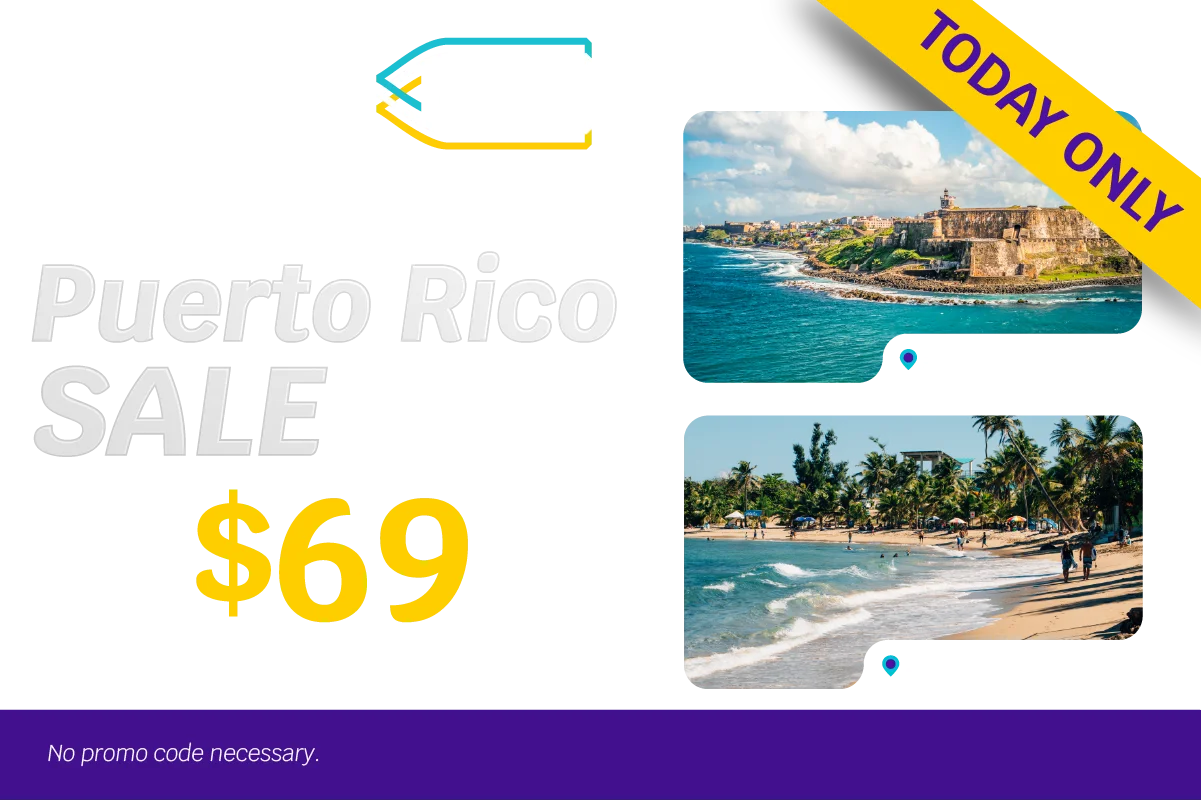 Today Only! Avelo PLUS Member-Only Puerto Rico SALE - Fares from $69 one way** to/from Puerto Rico on select flights between 9/26-3/2 - No promo code necessary.