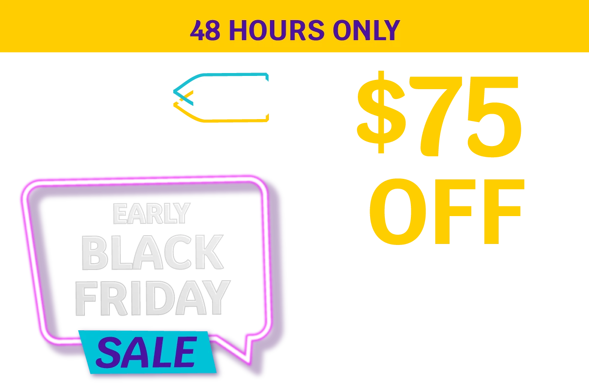 48 HOURS ONLY - Avelo PLUS Member-Only EARLY BLACK FRIDAY SALE - Up to $75 OFF round trip standard base fares** for Avelo PLUS members only on select flights between 11/1-3/31 - No promo code necessary.